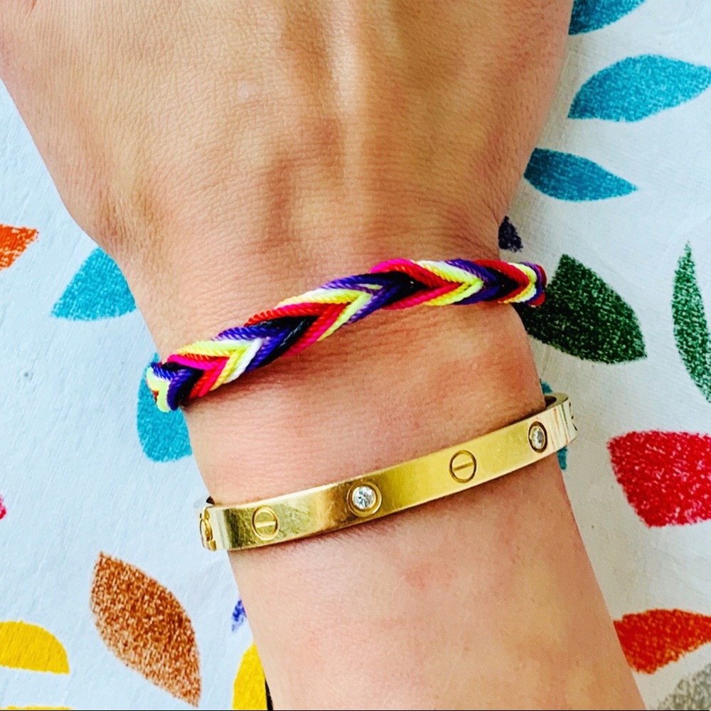 🌈 Chevron 🌈 Woven Friendship Bracelet